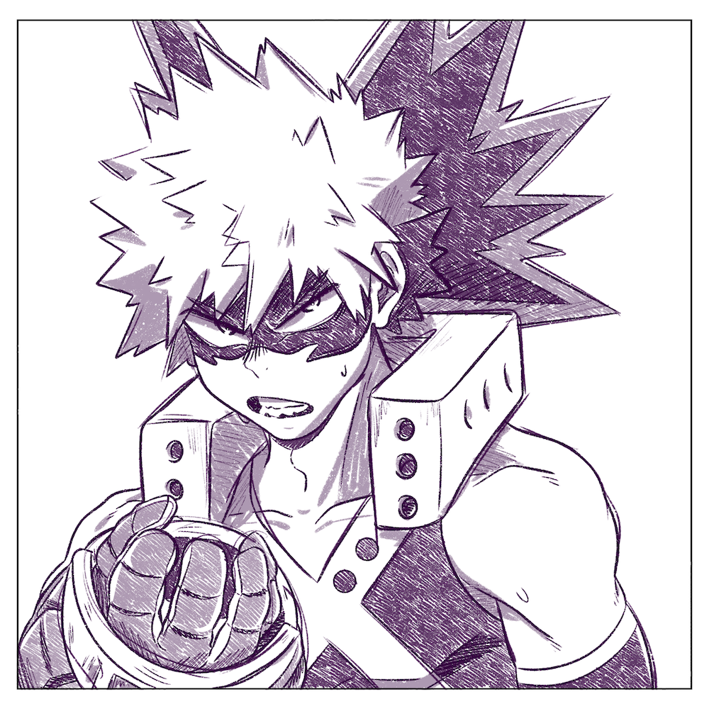 My Hero Sketch Print 3