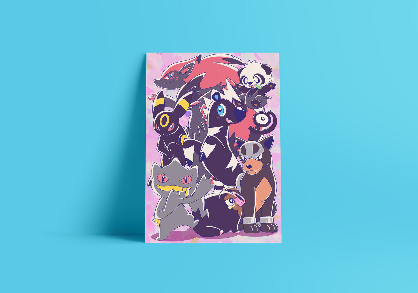 Black PokéPals Print