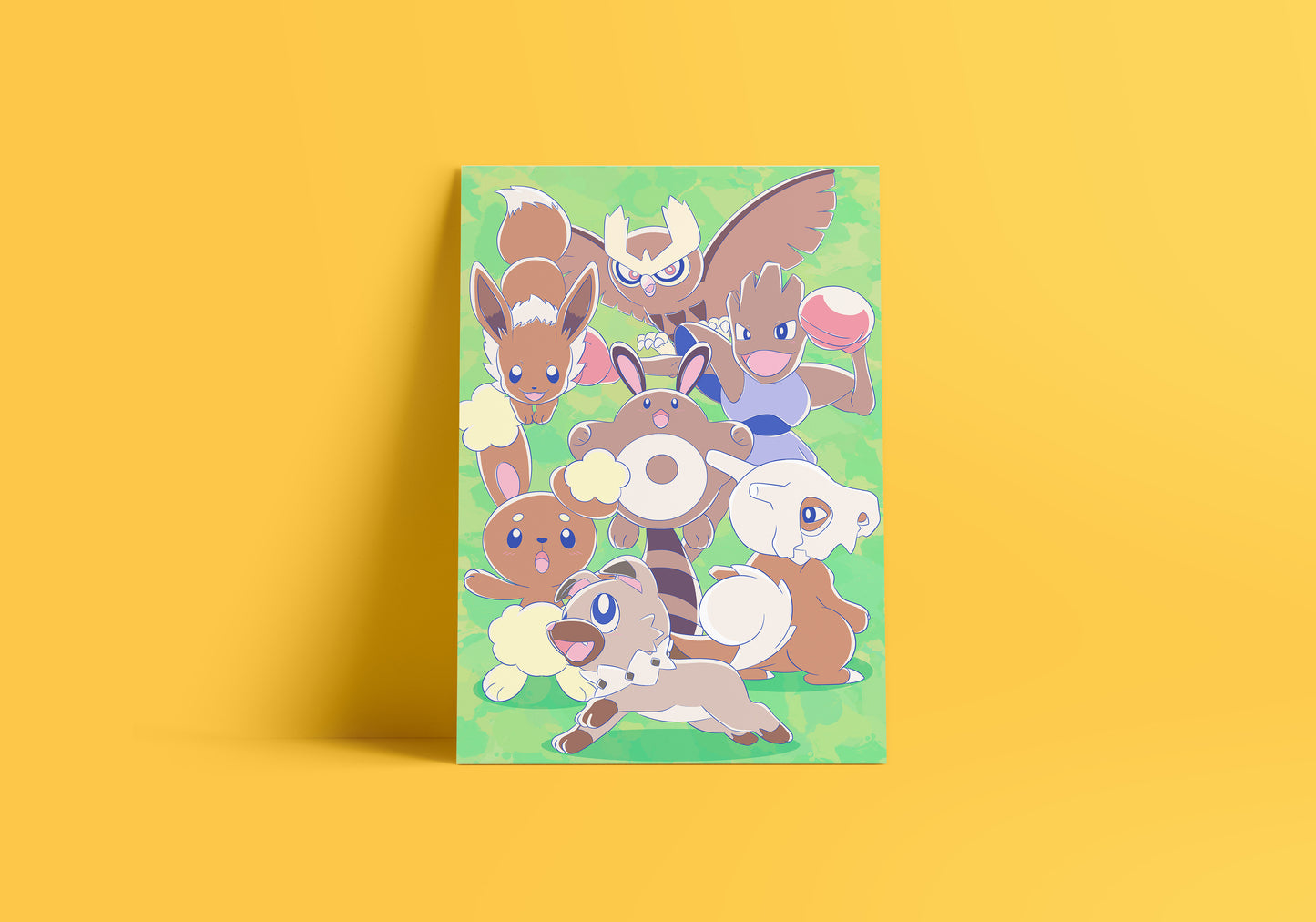Brown PokéPals Print