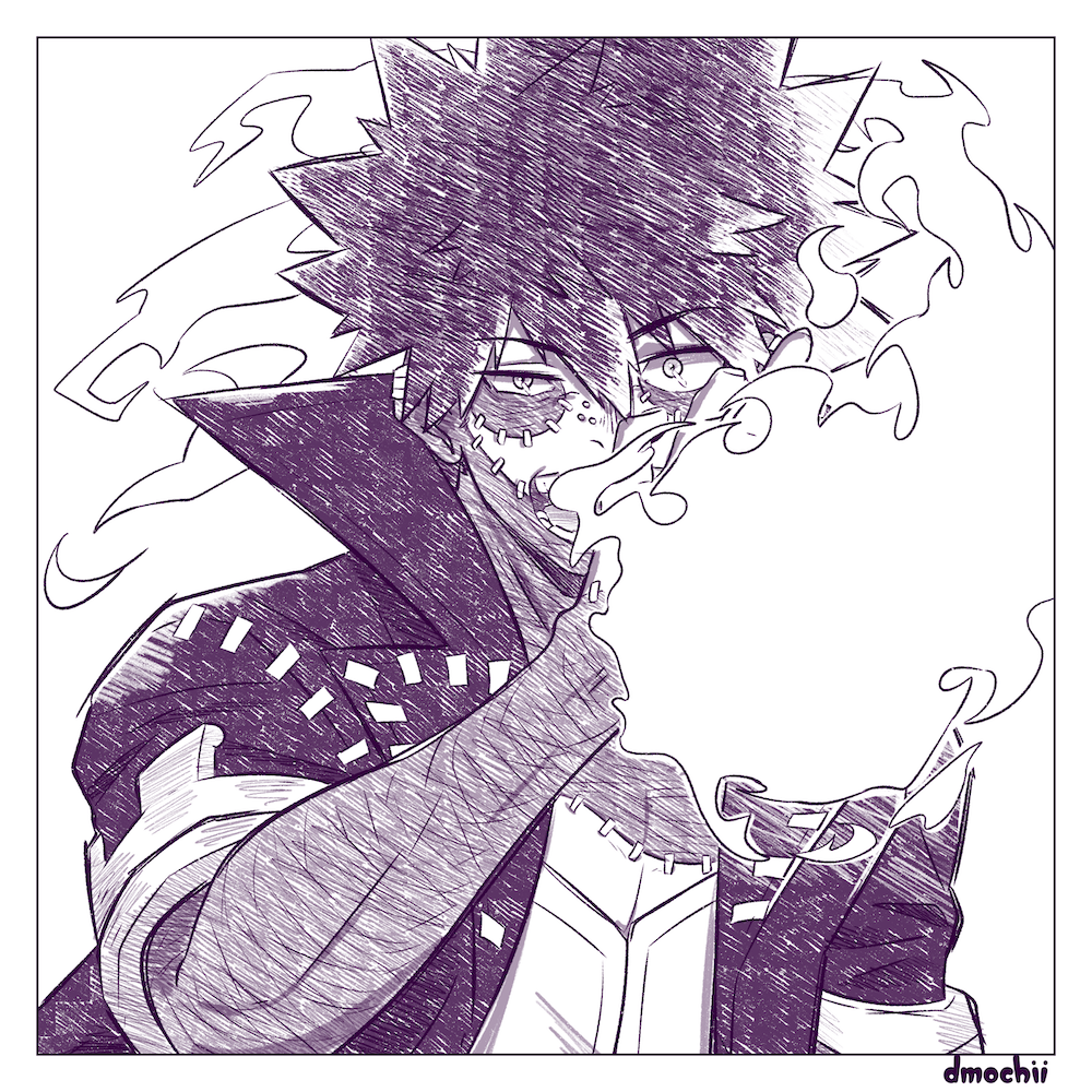 My Hero Sketch Print 4