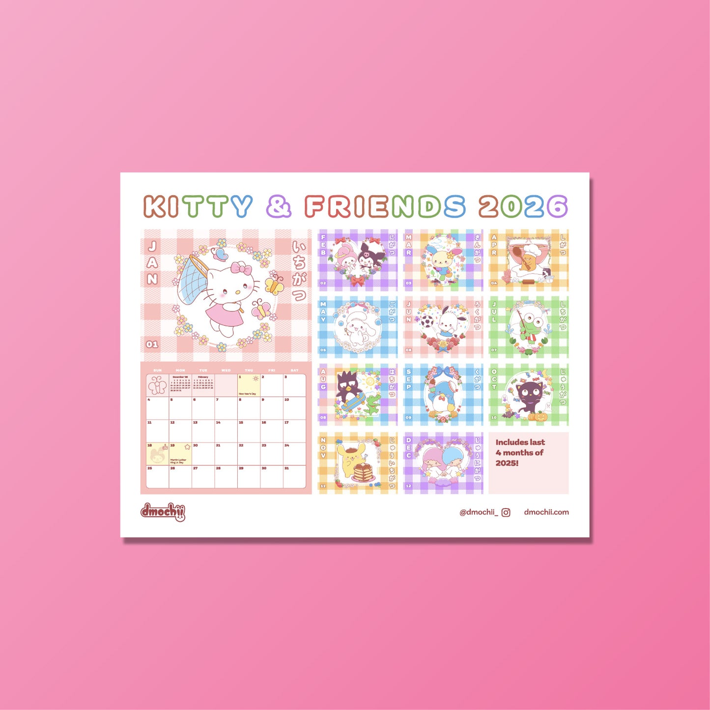 Kitty & Friends 2026 Calendar