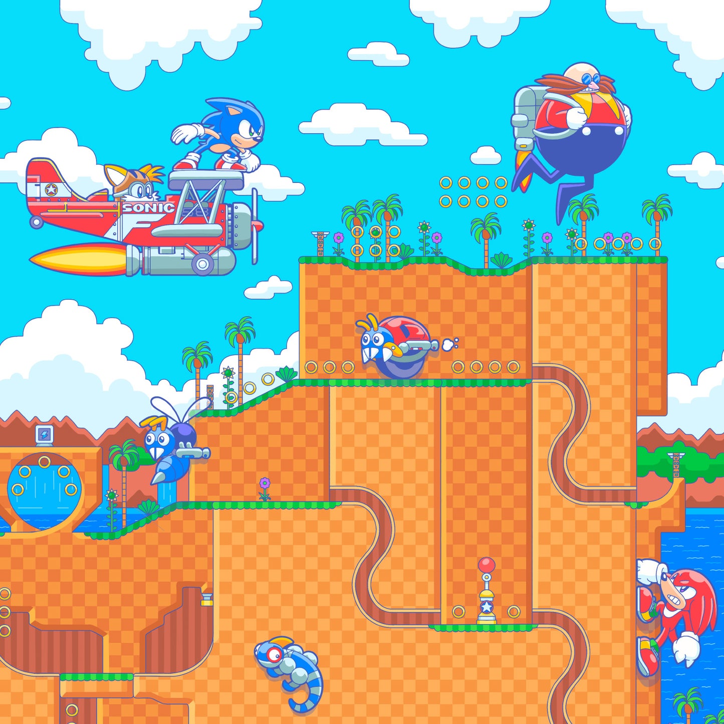 Green Hill Map Print