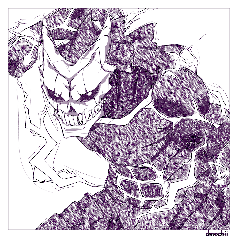 Kaiju Sketch Print 2