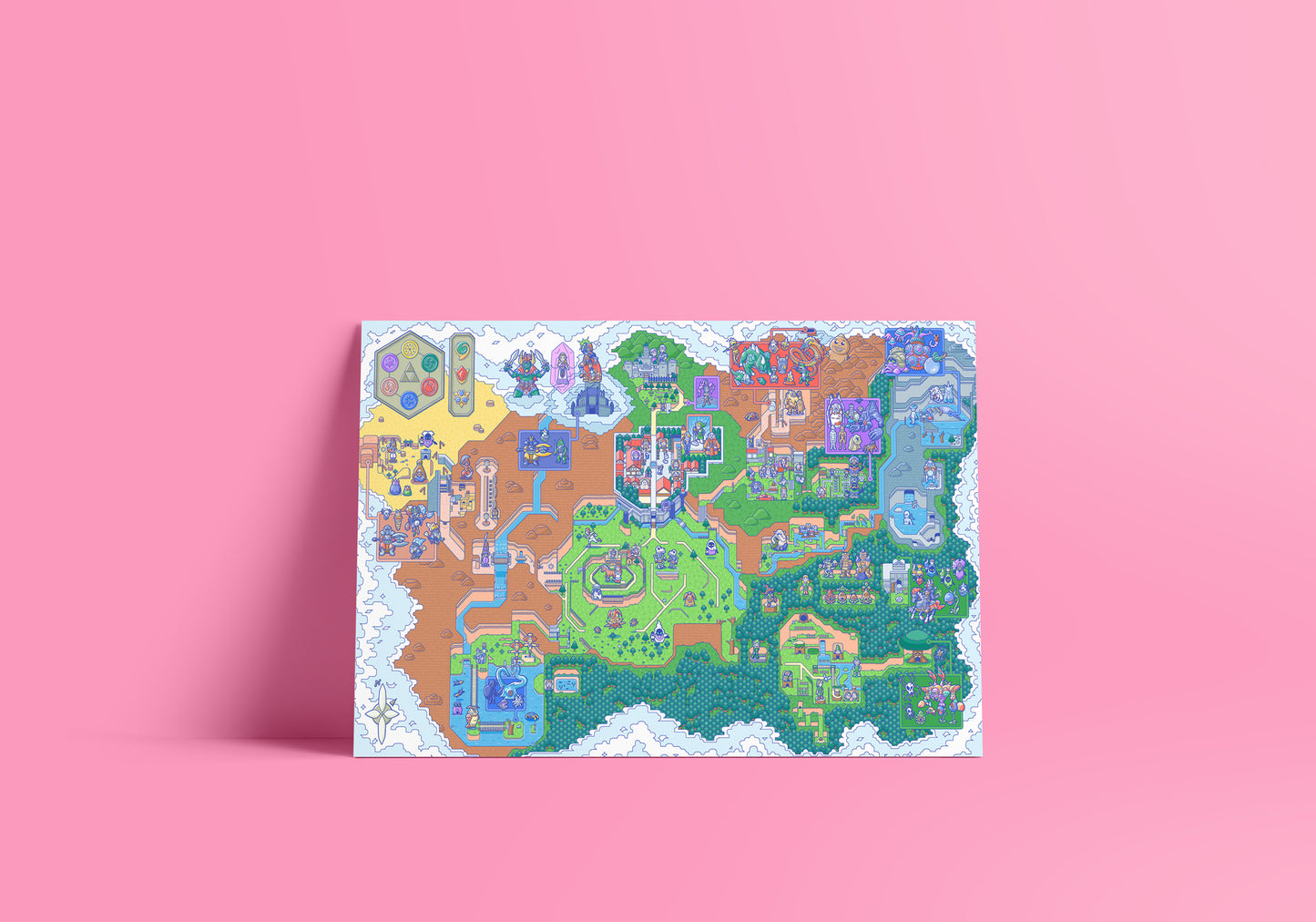Ocarina Map Print