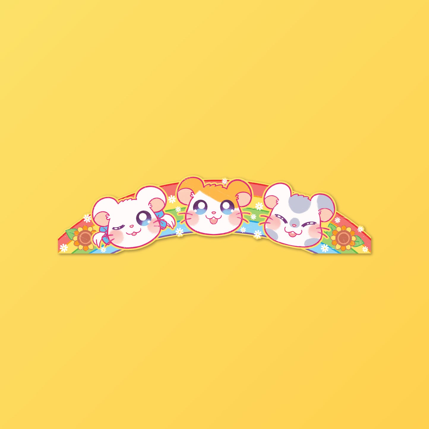 HamHam Rainbow Sticker