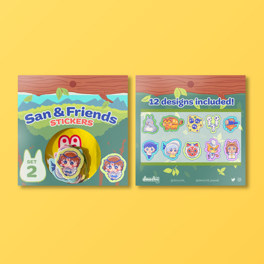 San & Friends Sticker Pack