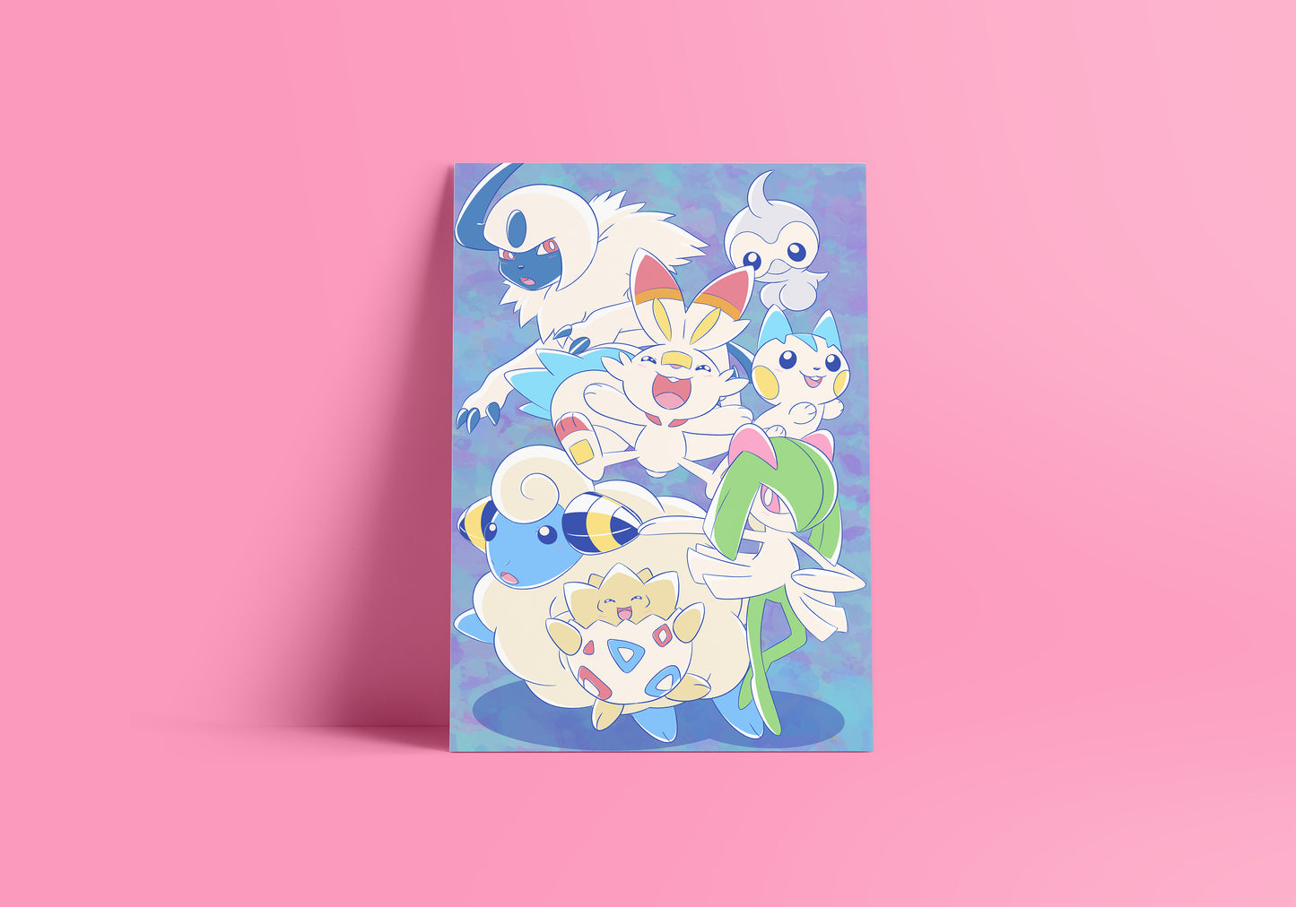 White PokéPals Print