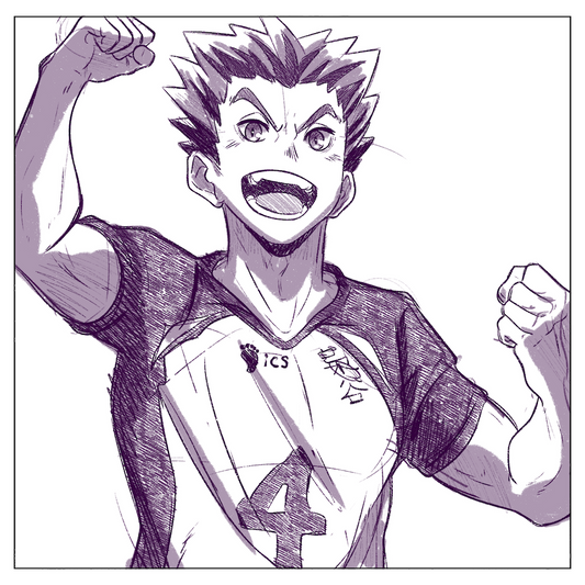 Volleyball Sketch Print 2