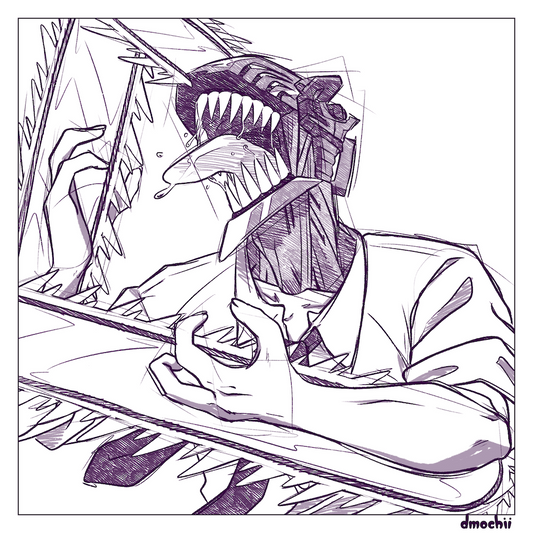 Chainsaw Sketch Print 1