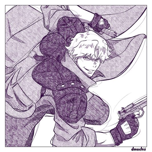 Devil Cry Sketch Print