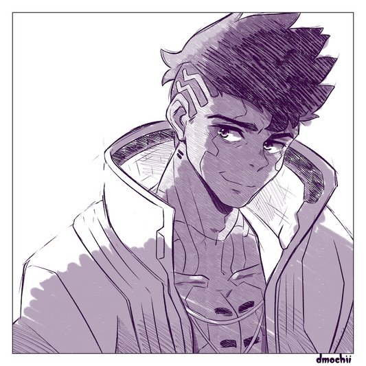 Cyber Sketch Print 1