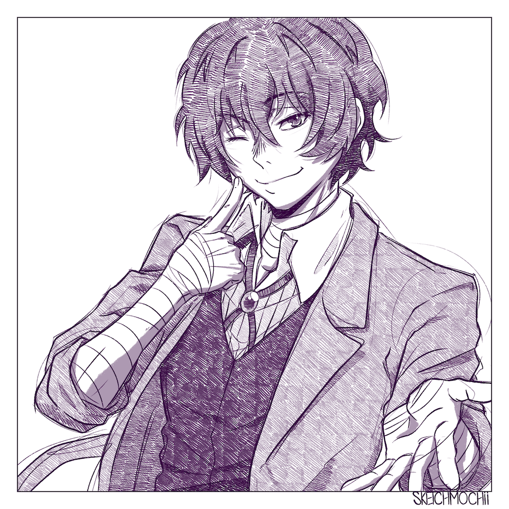 Stray Dogs Sketch Print 1