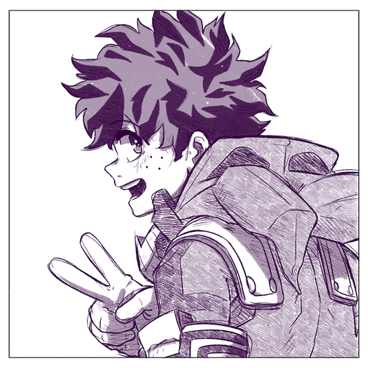 My Hero Sketch Print 4