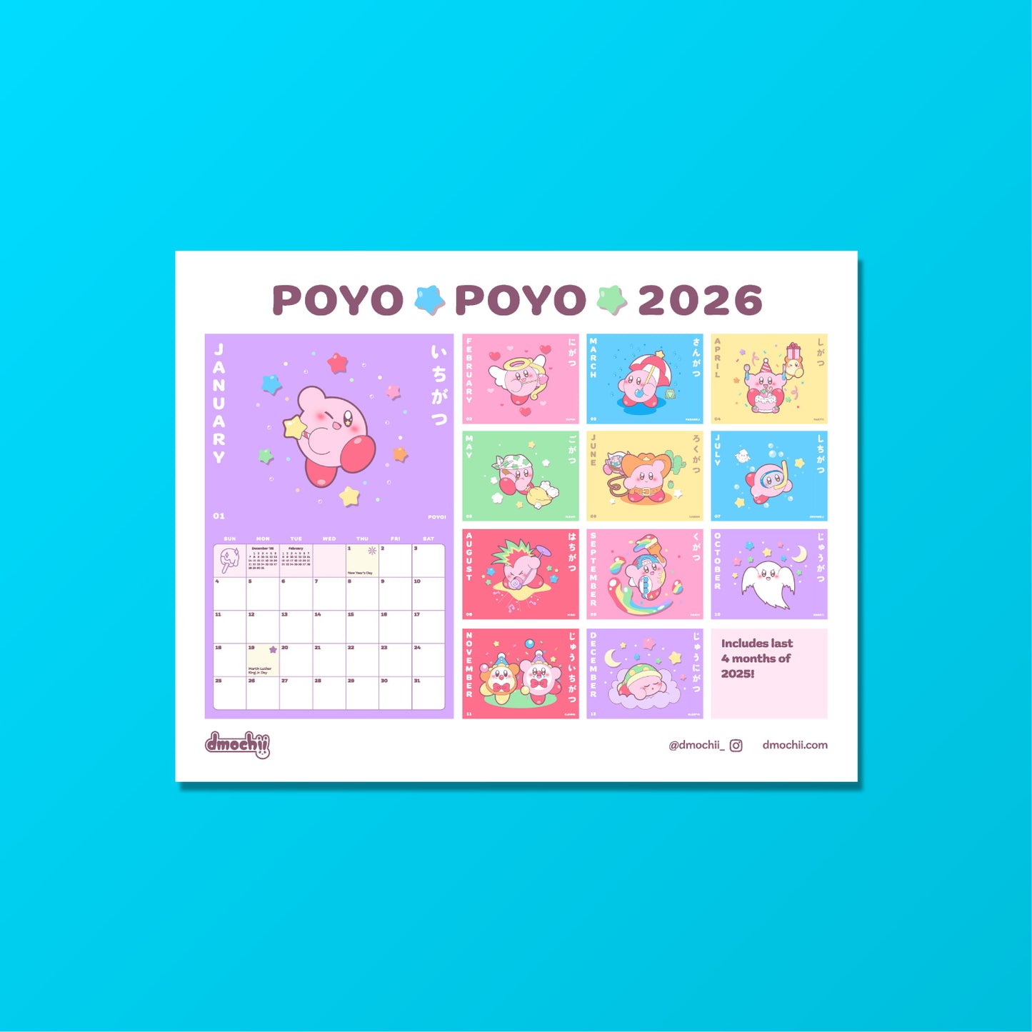 Poyo Poyo 2026 Calendar