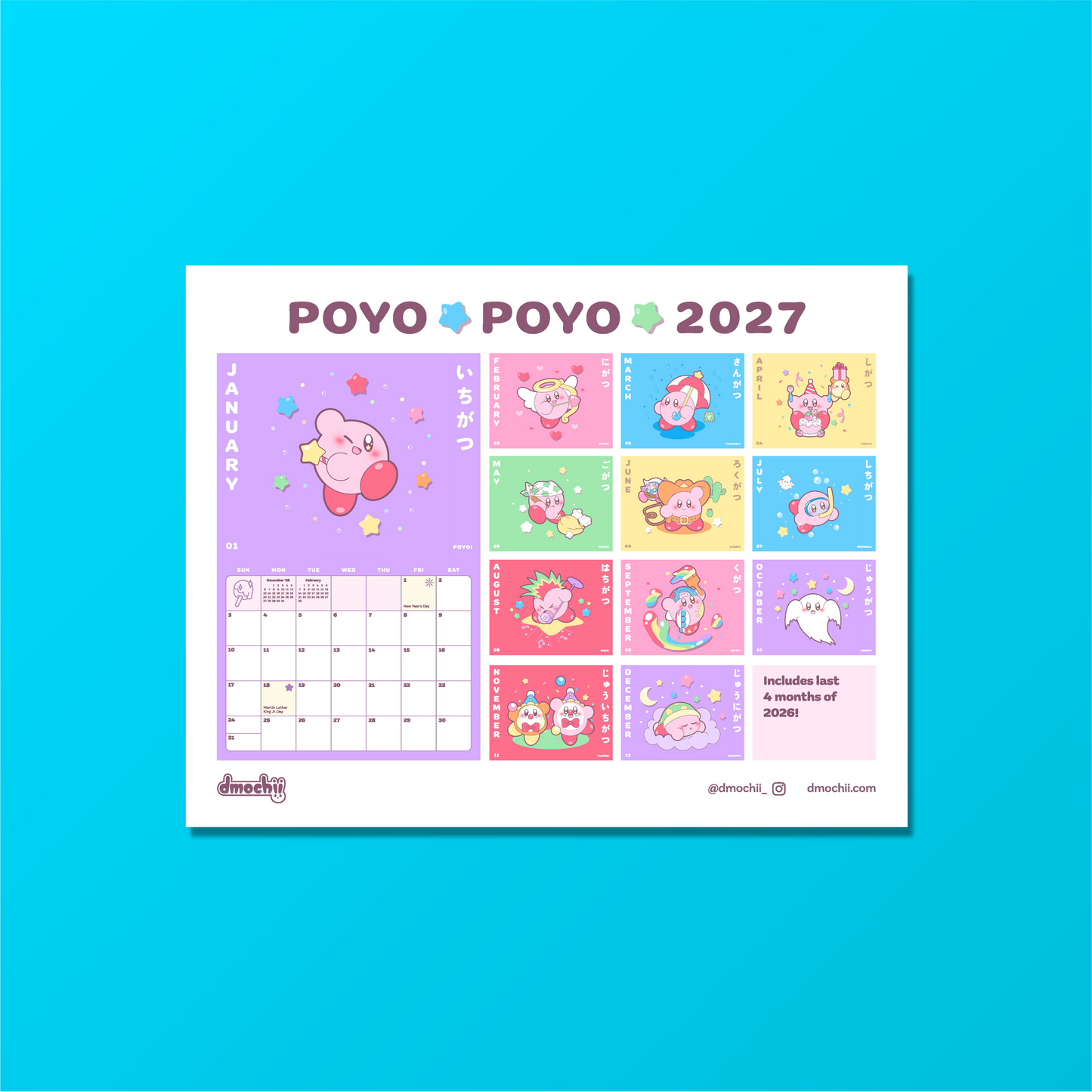 Poyo Poyo 2027 Calendar