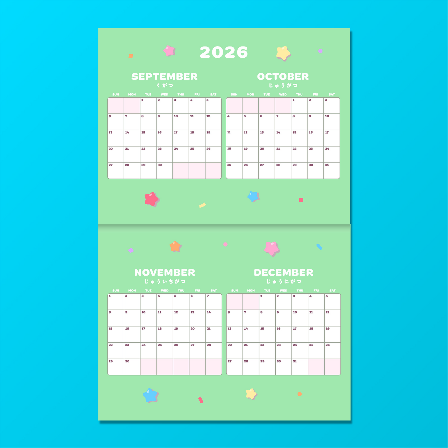 Poyo Poyo 2027 Calendar