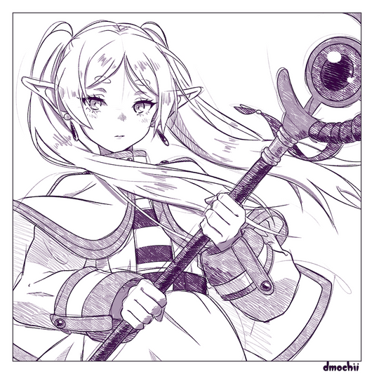 Mage Sketch Print 1