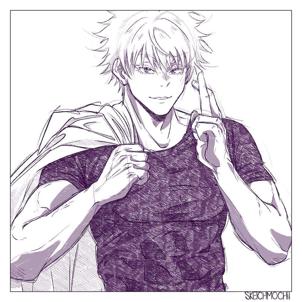 Jujutsu Sketch Print 3 V2