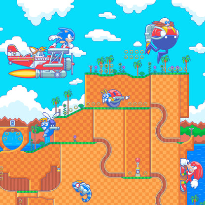 Green Hill Map Print