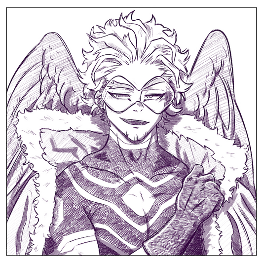My Hero Sketch Print 7