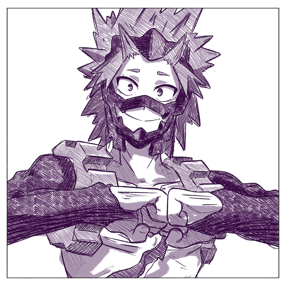 My Hero Sketch Print 3