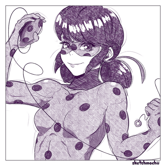 Ladybug Sketch Print 2