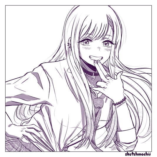 Dress-Up Sketch Print 1