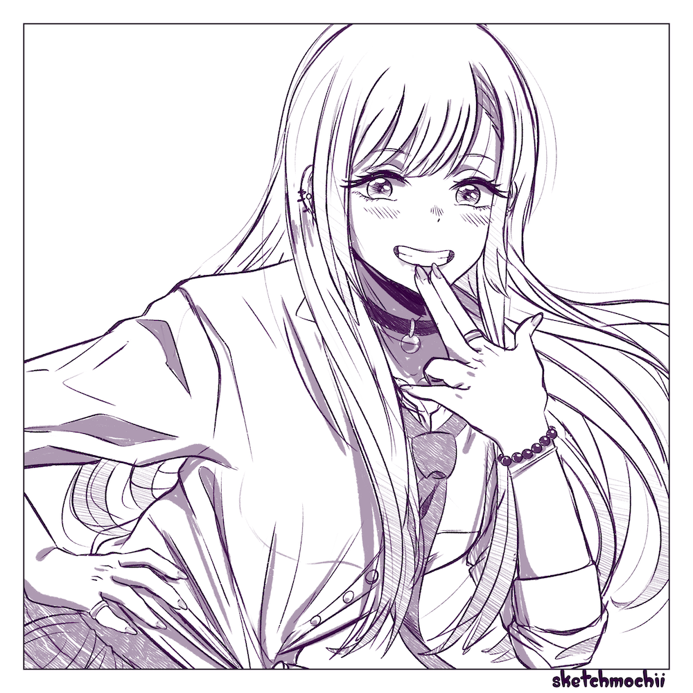 Dress-Up Sketch Print 1