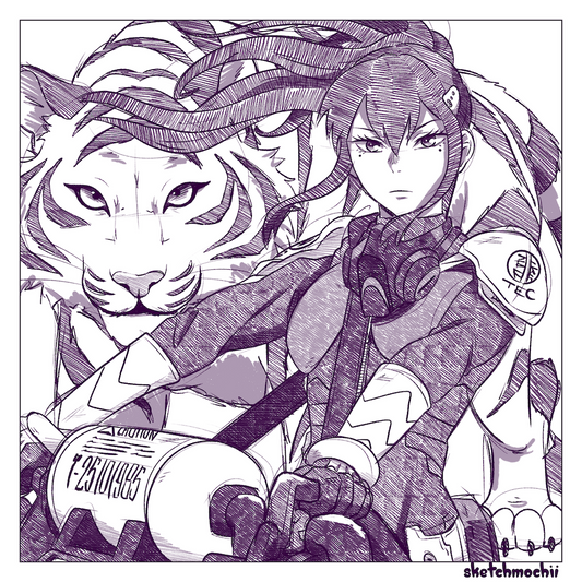 Kaiju Sketch Print 6