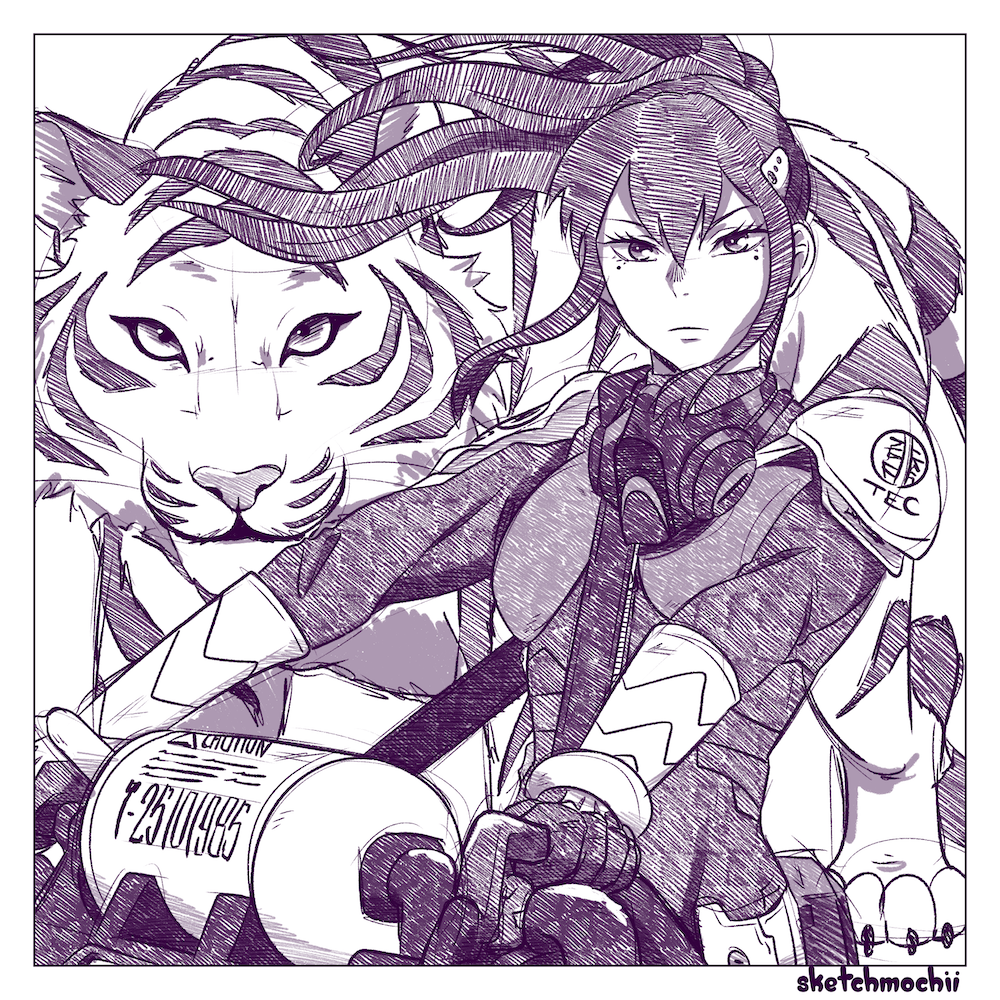 Kaiju Sketch Print 5