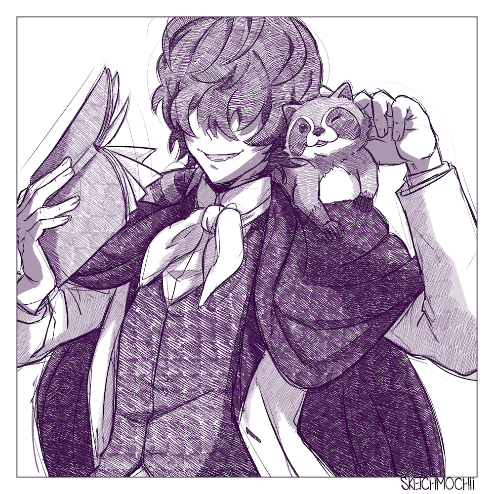 Stray Dogs Sketch Print 2