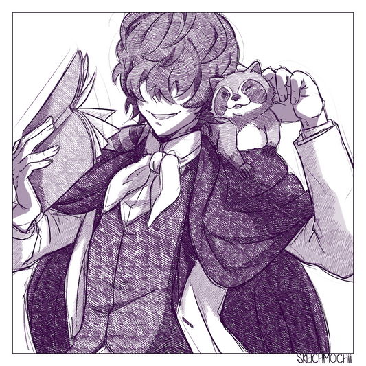 Stray Dogs Sketch Print 2