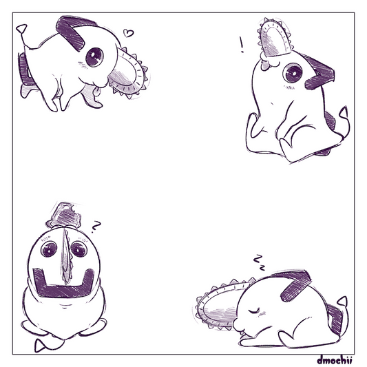 Chainsaw Sketch Print 7