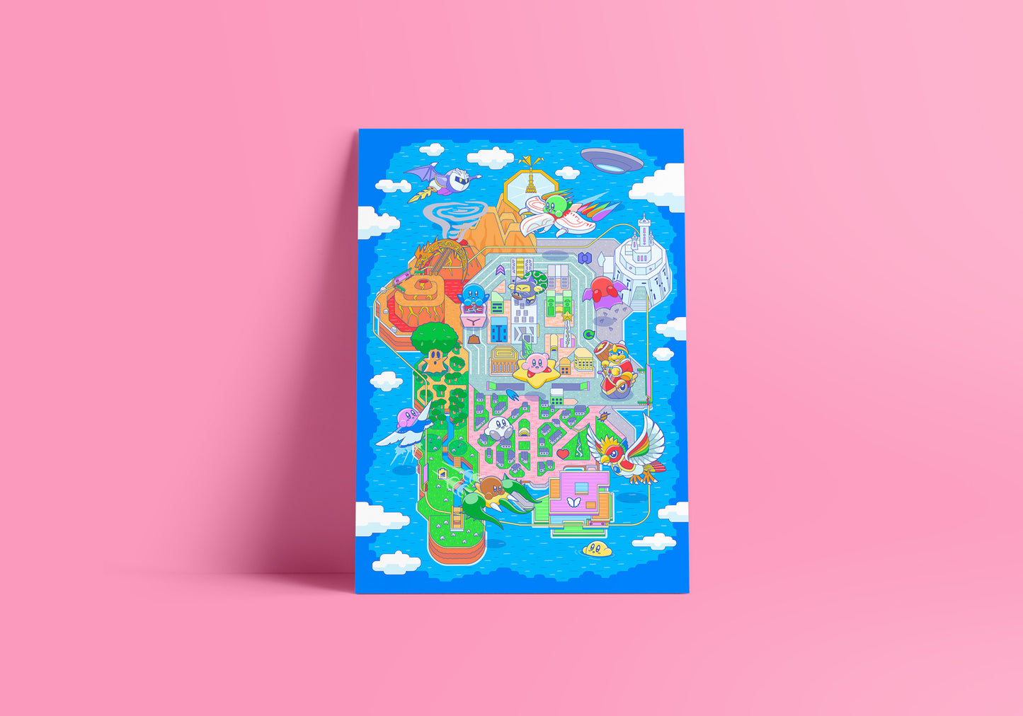 Poyo Air Ride Map Print