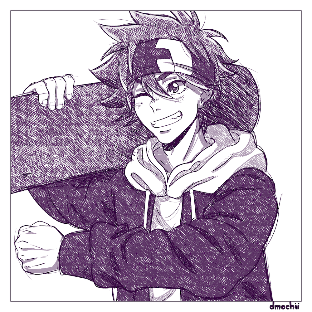 Skate Sketch Print 1