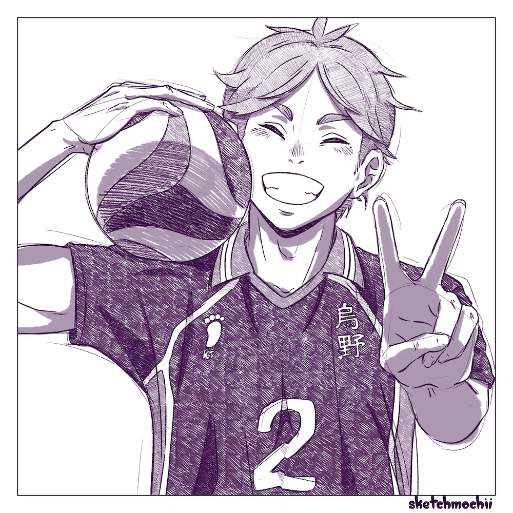 Volleyball Sketch Print 6