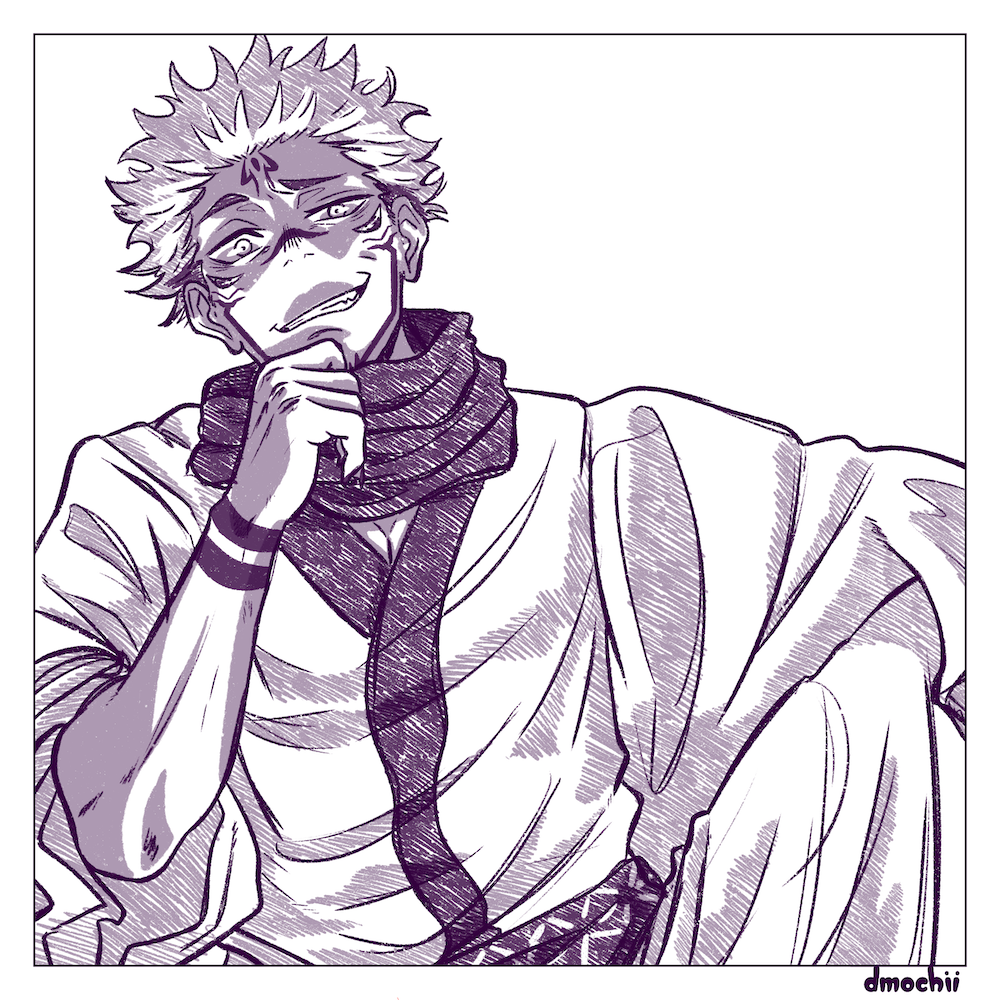 Jujutsu Sketch Print 11 V1