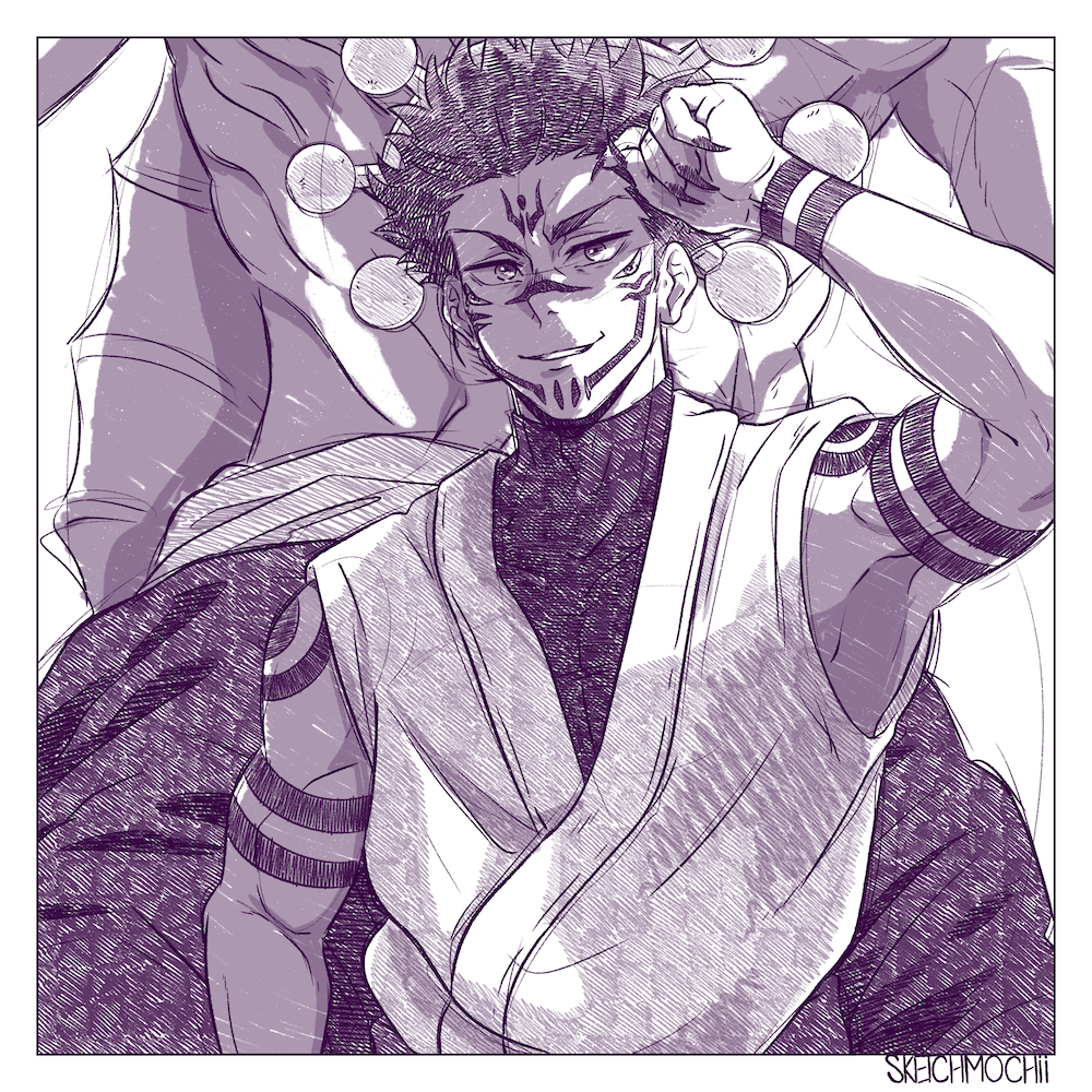 Jujutsu Sketch Print 11 V2