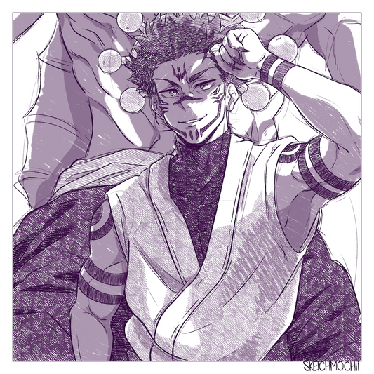 Jujutsu Sketch Print 11 V2