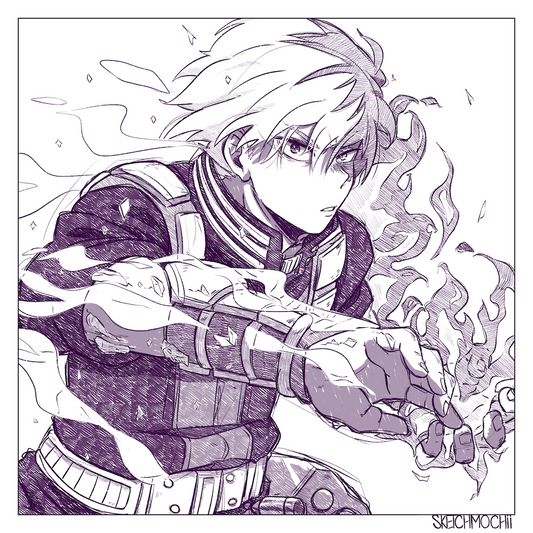 My Hero Sketch Print 2