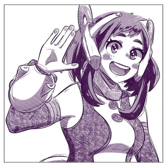 My Hero Sketch Print 13