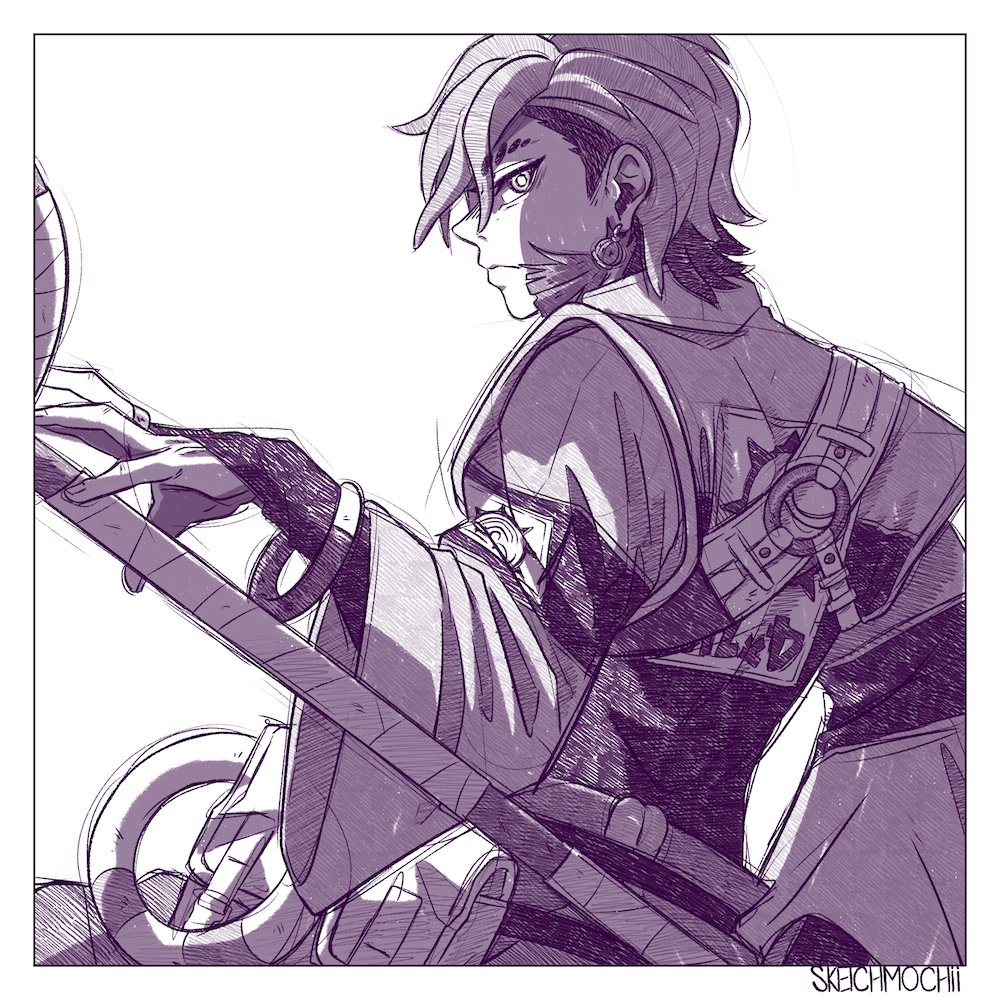 Gachi Sketch Print 2