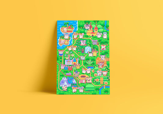 Ham Heartbreak Map Print